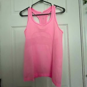 Pink lululemon tank top size 8